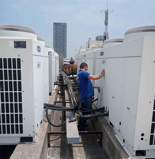 东兴中央空调制热和不制冷系统维修方法